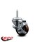 Service Caster 3 Inch Maroon Polyurethane Wheel Swivel 34 Inch Threaded Stem Caster with Brake SCC SCC-TS20S314-PPUB-MRN-TLB-34212 - alternate 2